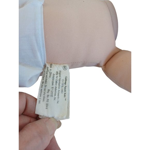 Vtg Cabbage Patch Doll  1978-1982 Coleco Signed Bottom Hong Kong 16" - Picture 3 of 7